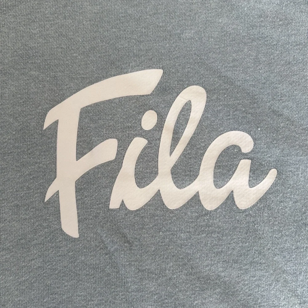 Fila Sport Women's Pullover Sweatshirt Large Blue Gray Long Sleeve Casual